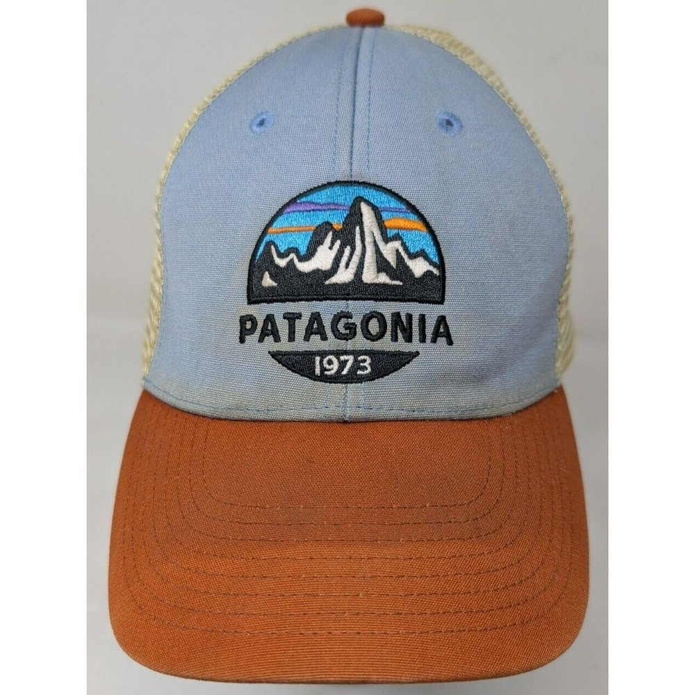 Distressed Faded Patagonia Fitz Roy Lo-Pro Trucker Snapback Baseball Hat CAP